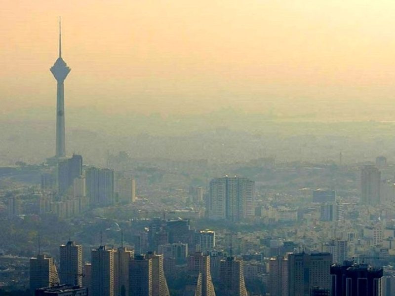 هوای تهران، آلوده و در وضعیت نارنجی است