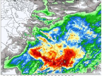 هشدار بارشهای سیلآسا و افت شدید دما در ۹ استان کشور