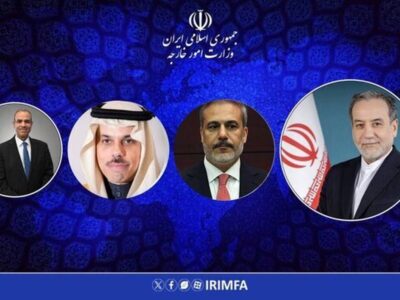 رایزنی عراقچی با وزرای خارجه ترکیه، مصر و عربستان در مورد مذاکرات با آمریکا