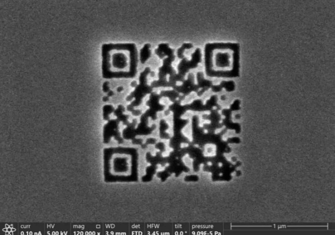 کوچکترین کد QR دنیا ساخته شد؛ حتی کوچکتر از باکتری! کوچکترین کد QR دنیا ساخته شد؛ حتی کوچکتر از باکتری!