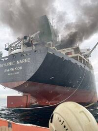 اولین تصاویر از حملات به کشتی‌ها در تنگه هرمز + تصاویر