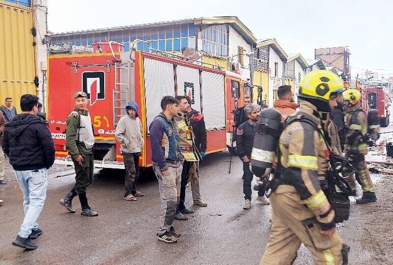 جزئیات حریق در کارگاه تولید رنگ پردیس