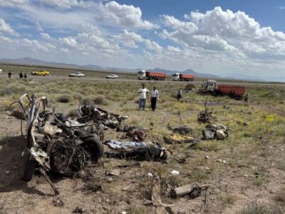 جزئیات تصادف یک تریلی با خودرو حامل اتباع خارجی/ ۹ کشته در پی تصادف تریلی و پژو ۴۰۵ در جاده کرمان