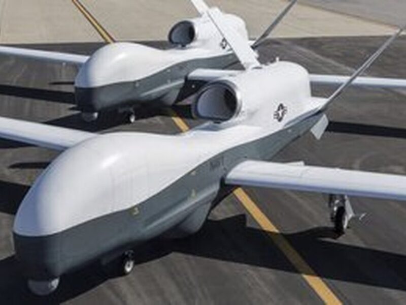 سقوط پهپاد فوق گرانقیمت آمریکا در خلیج فارس / MQ-۴C تریتون نابود شد! + عکس