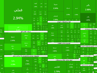 عملکرد نیمه بازار سهام امروز شنبه ۹ خرداد ۱۴۰۵؛ حتی یک نماد هم منفی نیست