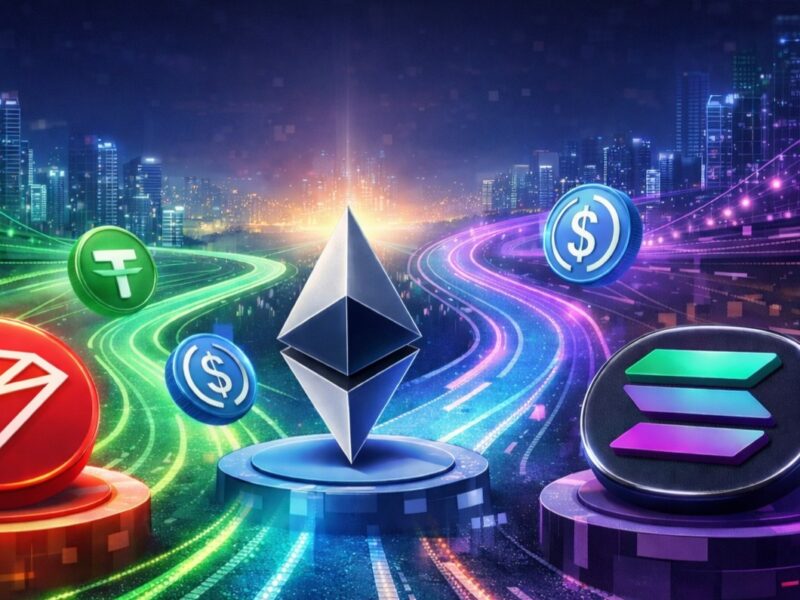 رقابت بلاک‌ چین‌ها برای انتقال استیبل‌ کوین‌ها؛ ترون، اتریوم و سولانا چه مزیتی دارند؟