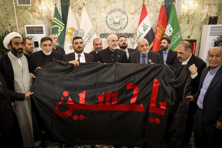 حضور قالیباف در مراسم چهلمین روز تدفین آقای شهید ایران در کربلا