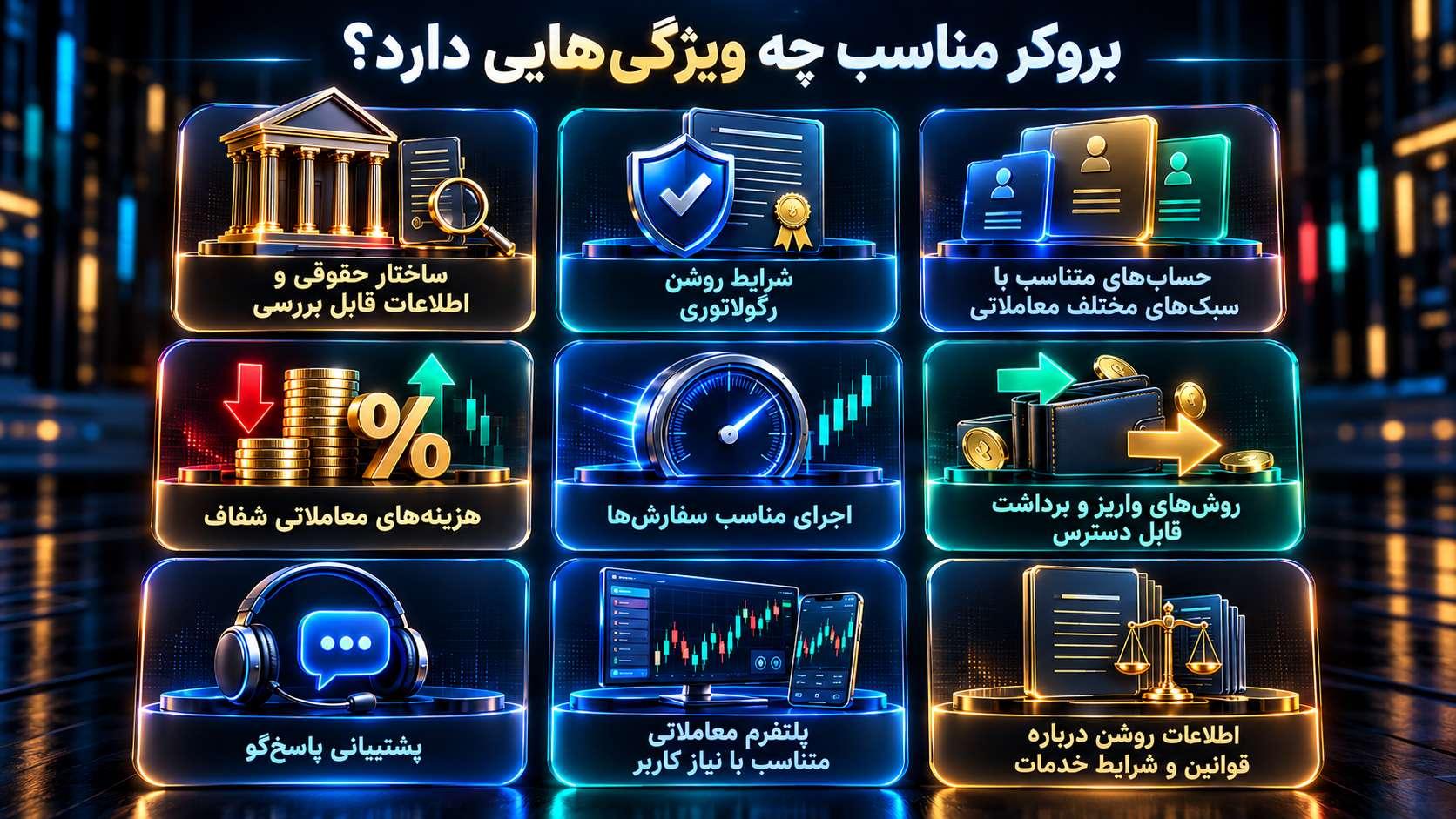 بروکر مناسب چه ویژگی‌هایی دارد؟